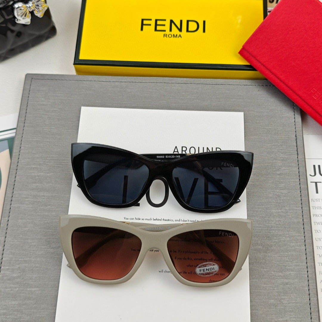 FF DIAMONDS CAT-EYE FRAME SUNGLASSES 58002 IN ACETATE