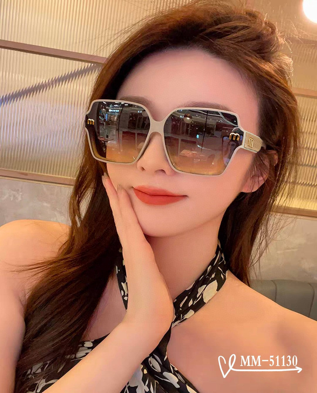 RUNWAY SQUARE SUNGLASSES 51130 IN ACETATE