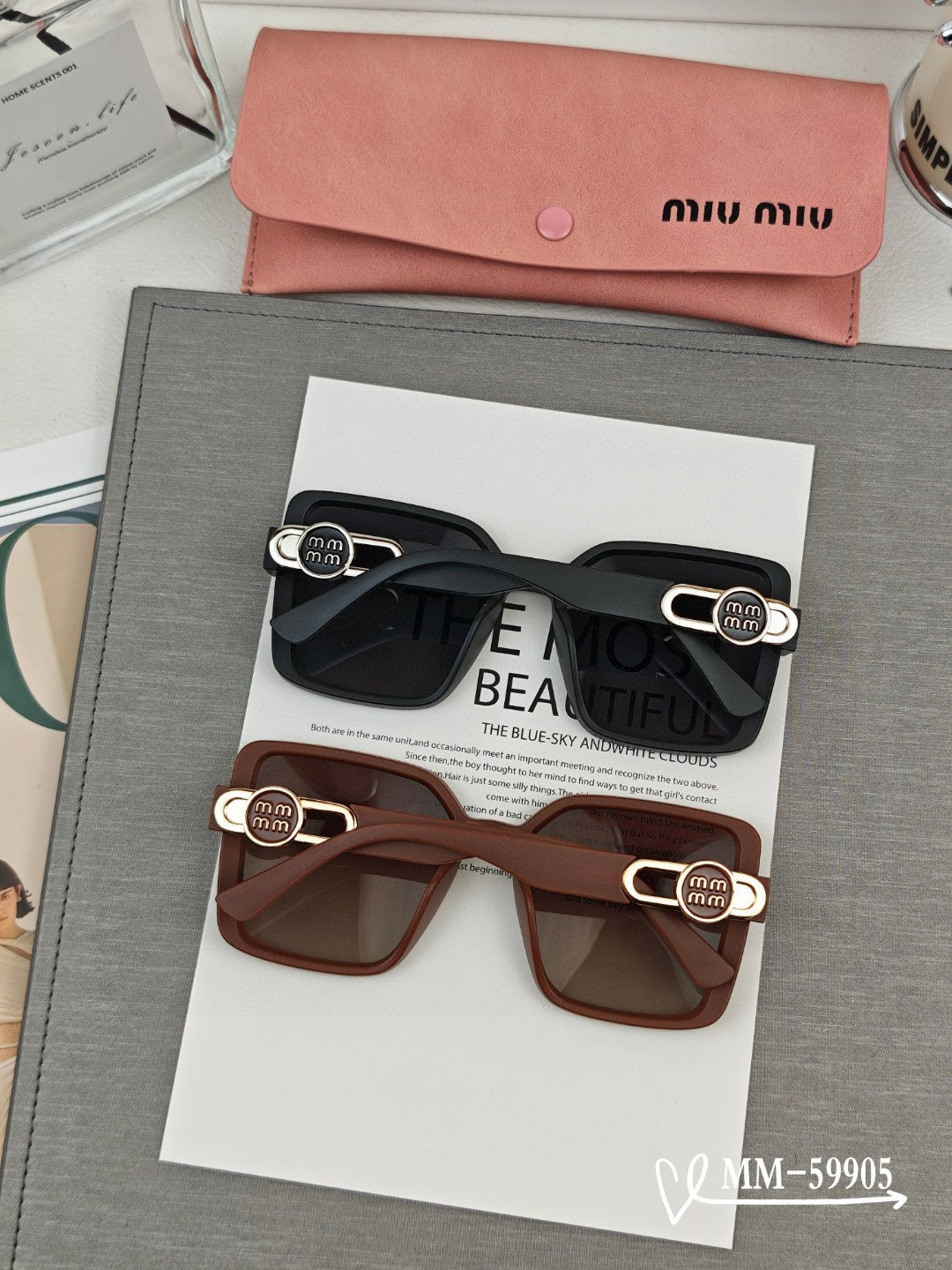 RUNWAY SQUARE SUNGLASSES 59905 IN ACETATE
