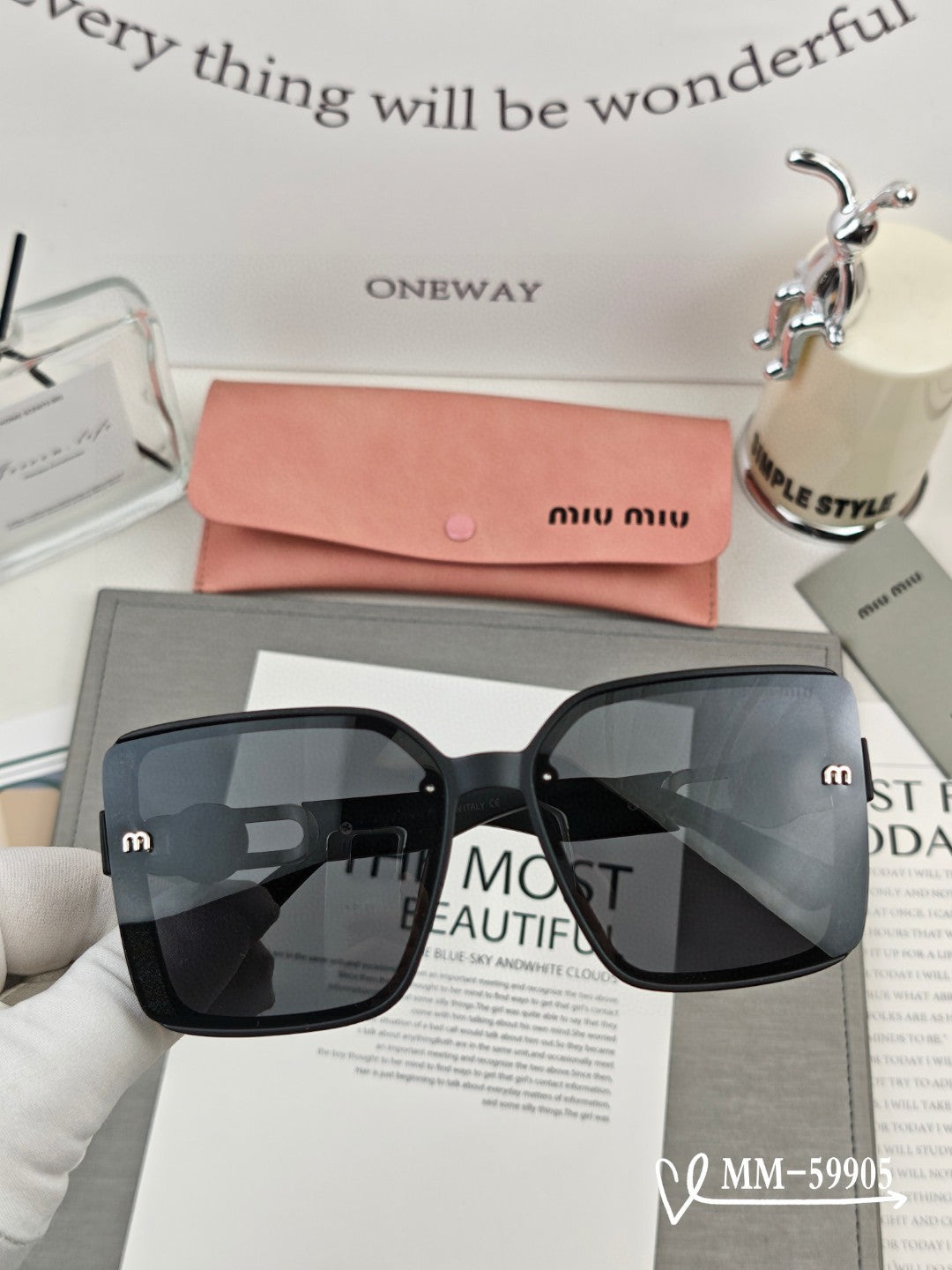 RUNWAY SQUARE SUNGLASSES 59905 IN ACETATE