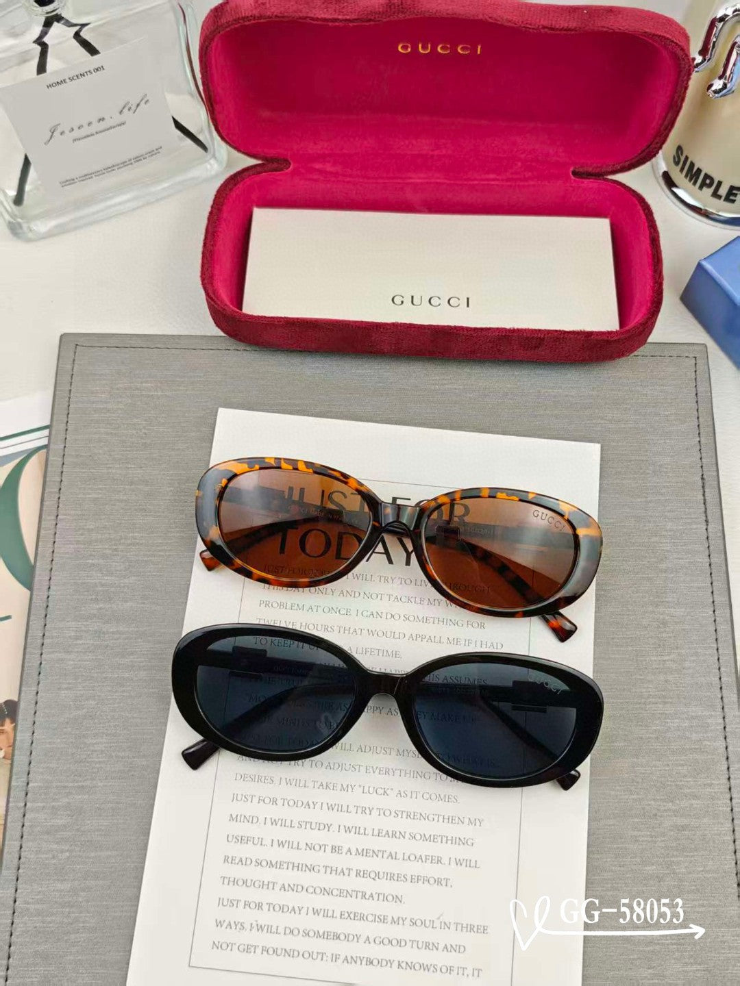 OVAL FRAME SUNGLASSES 58053 IN ACETATE