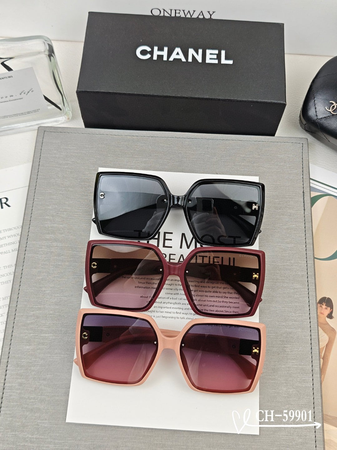 SQUARE SUNGLASSES 59901 IN ACETATE