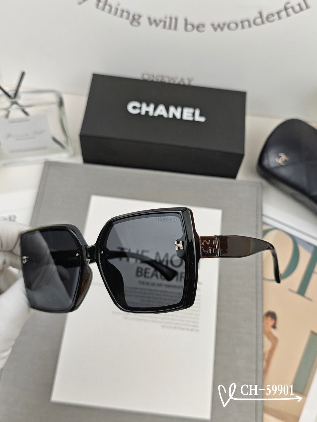 SQUARE SUNGLASSES 59901 IN ACETATE