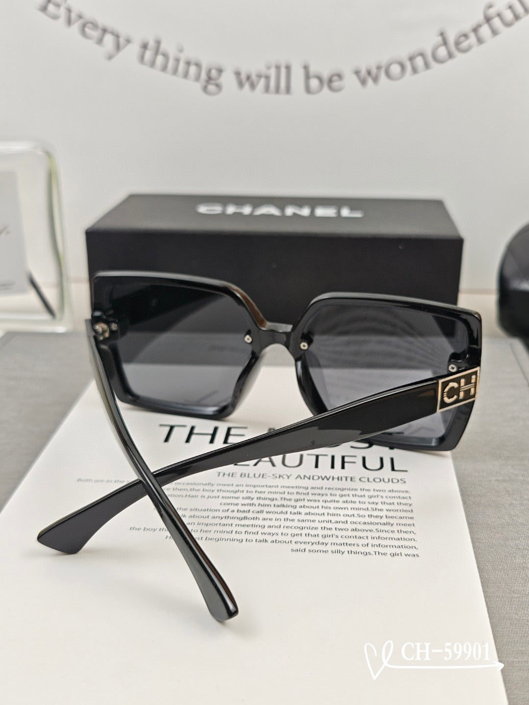 SQUARE SUNGLASSES 59901 IN ACETATE