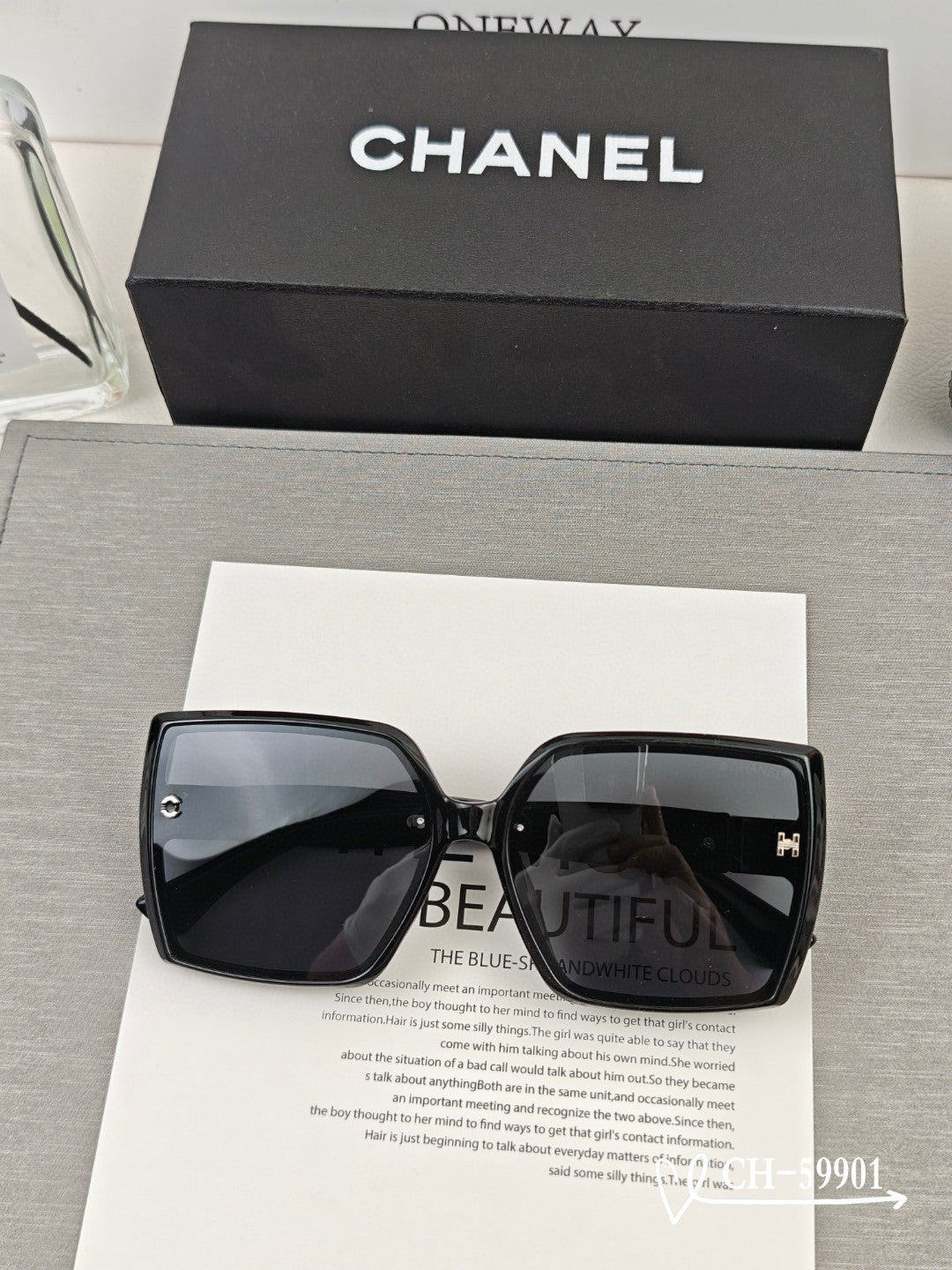 SQUARE SUNGLASSES 59901 IN ACETATE