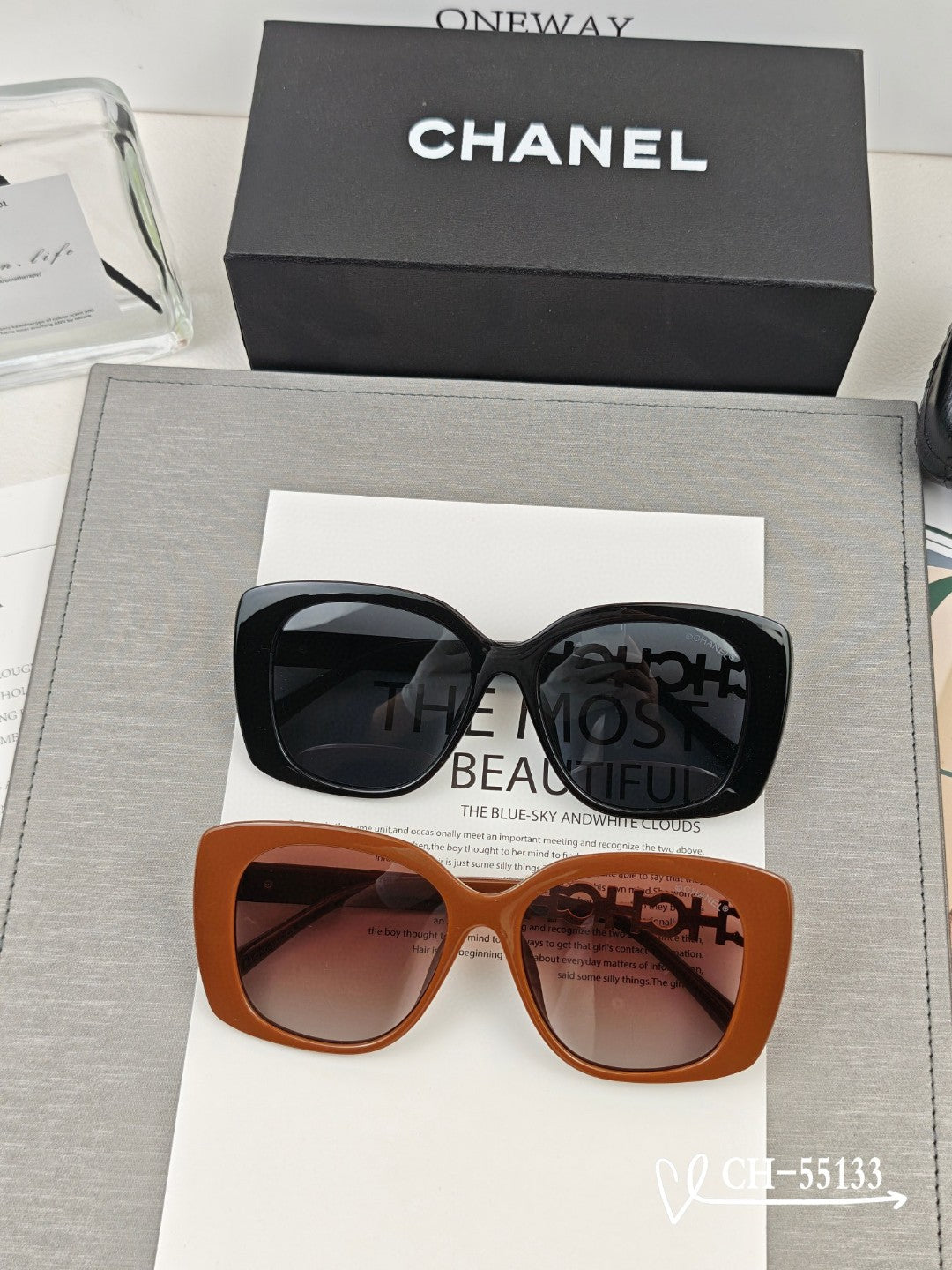 SQUARE SUNGLASSES 55133 IN ACETATE METAL FRAME