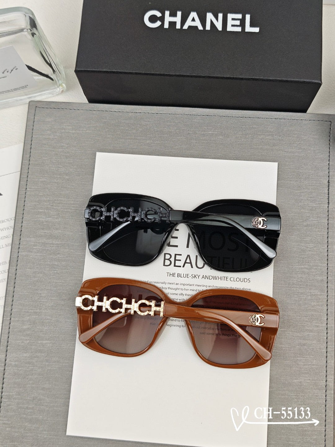 SQUARE SUNGLASSES 55133 IN ACETATE METAL FRAME