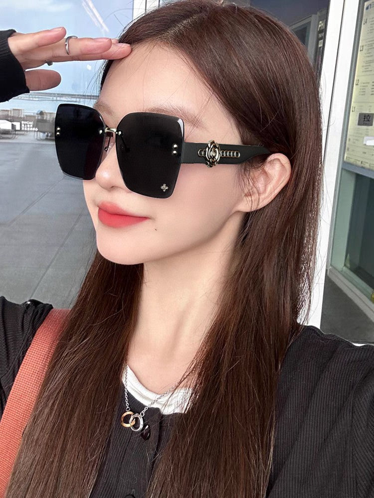 SQUARE SUNGLASSES 55512 IN ACETATE RESIN LENSES