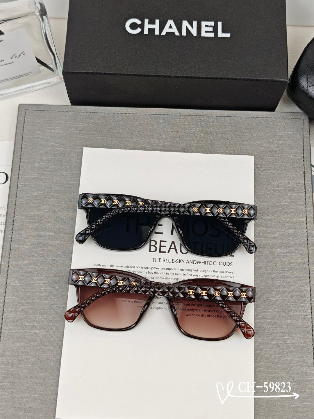 SQUARE SUNGLASSES 59823 IN ACETATE