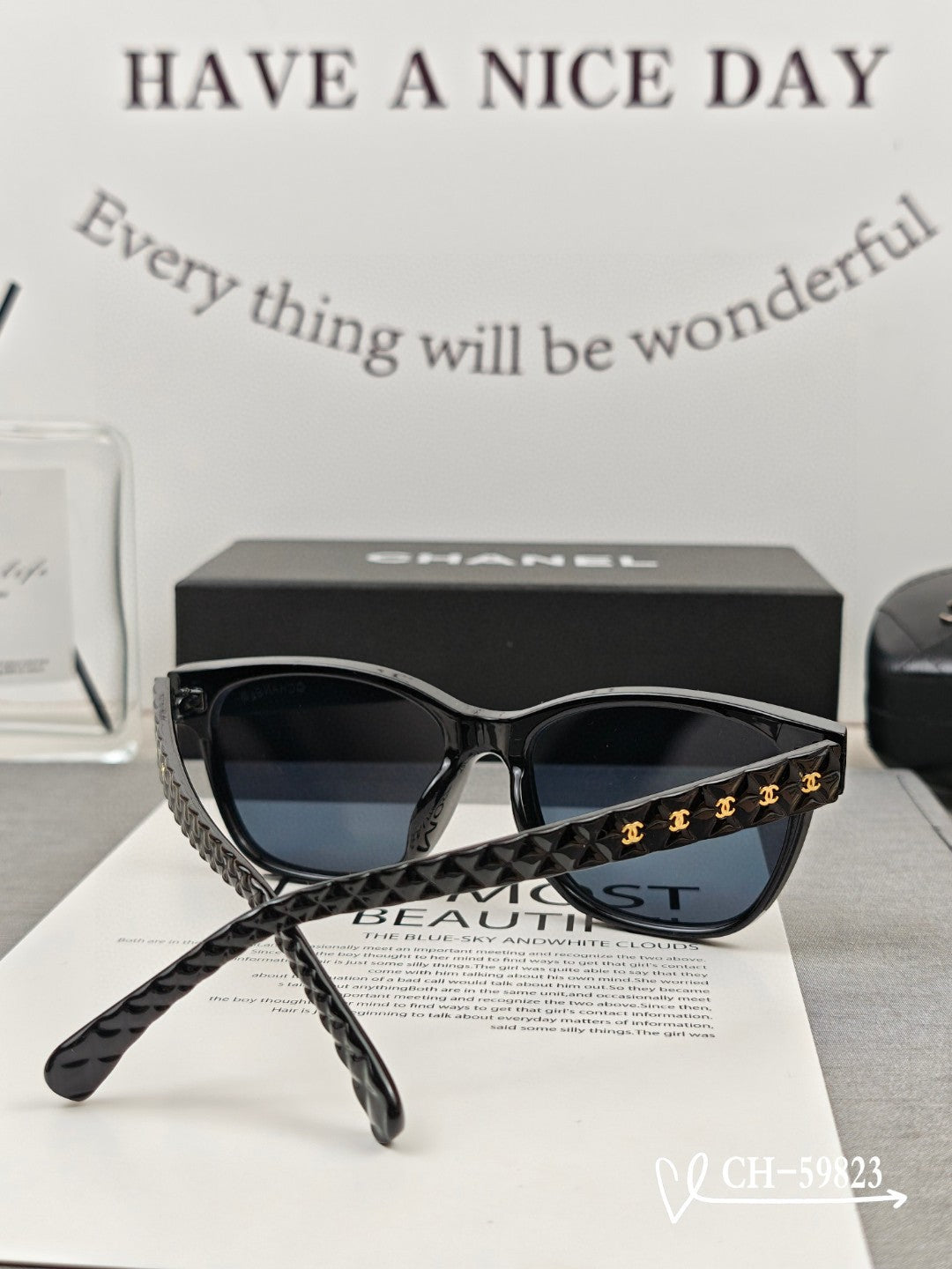 SQUARE SUNGLASSES 59823 IN ACETATE