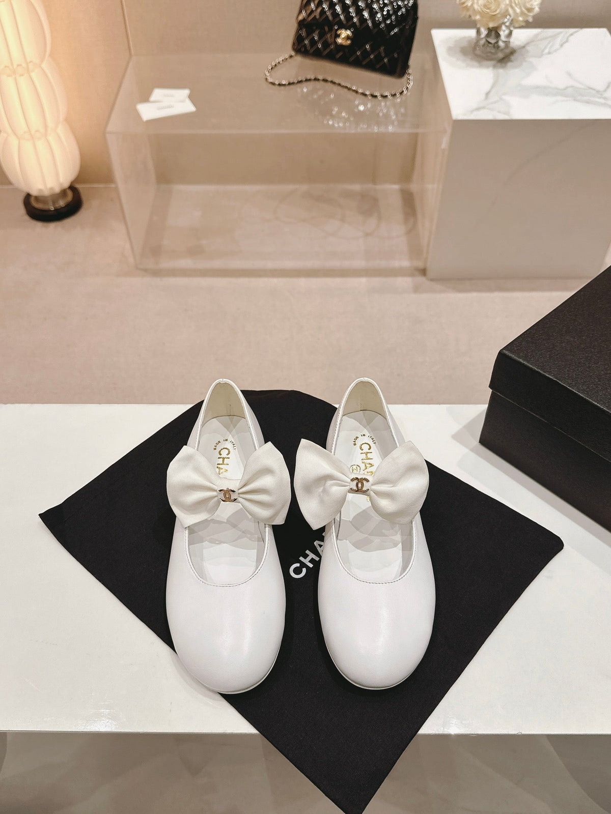 MARY JANE SHOES WHITE CALFSKIN