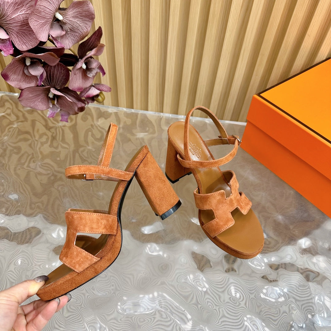 JAZZ 90 SANDAL IN BRONZE BROWN SUEDE