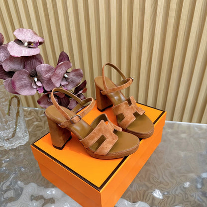 JAZZ 90 SANDAL IN BRONZE BROWN SUEDE
