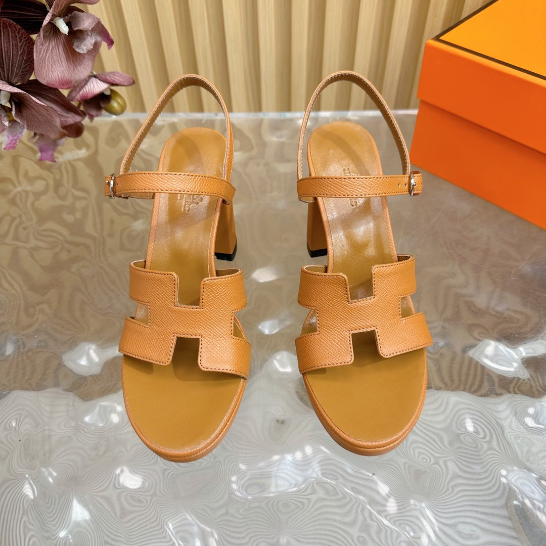 JAZZ 90 SANDAL IN BRONZE BROWN CALFSKIN