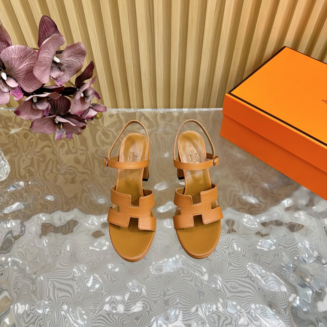 JAZZ 90 SANDAL IN BRONZE BROWN CALFSKIN