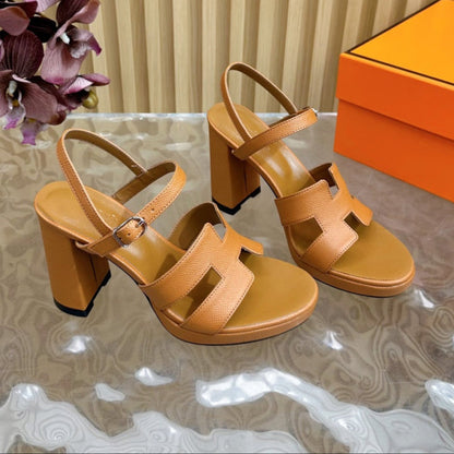 JAZZ 90 SANDAL IN BRONZE BROWN CALFSKIN