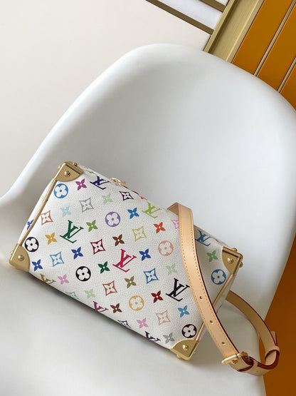 SPEEDY BANDOULIÈRE BAG 25 IN MULTICOLOR MONOGRAM CANVAS