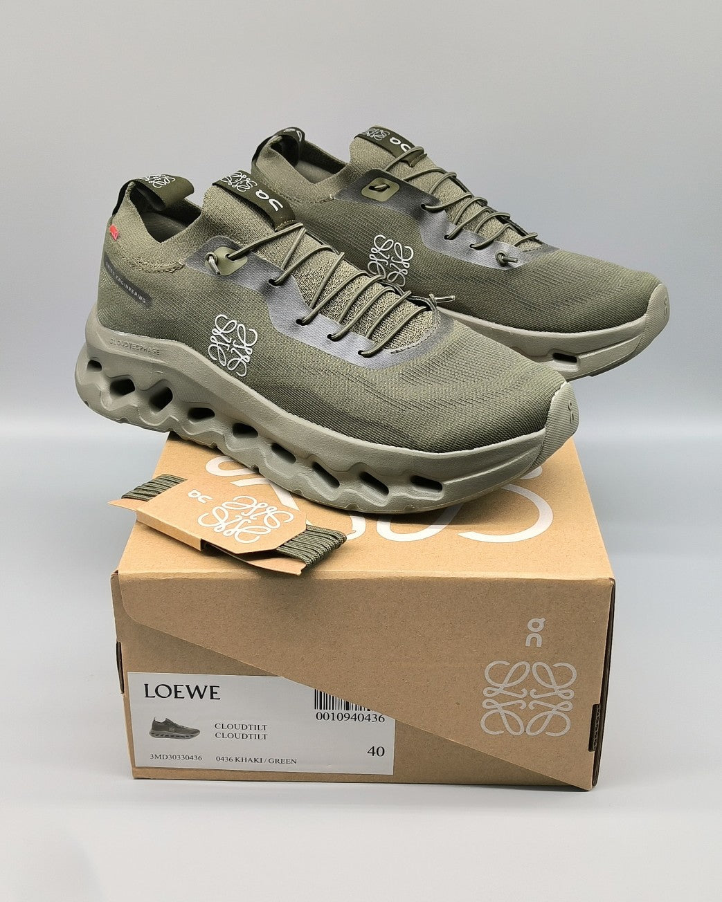 CLOUDTILT SNEAKER IN SEAWEED GREEN RECYCLED POLYESTER