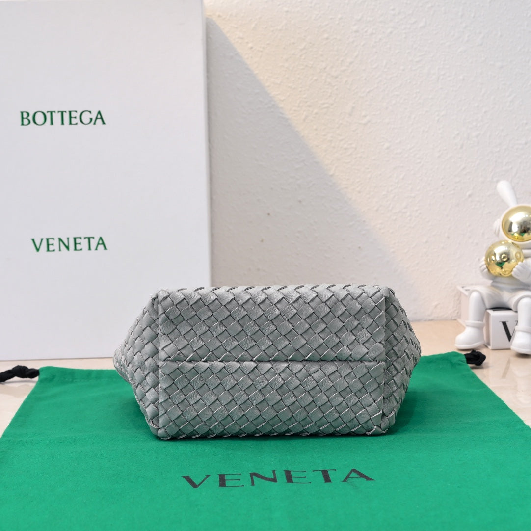 Mini Cabat 20cm Grey Lambskin Ghw
