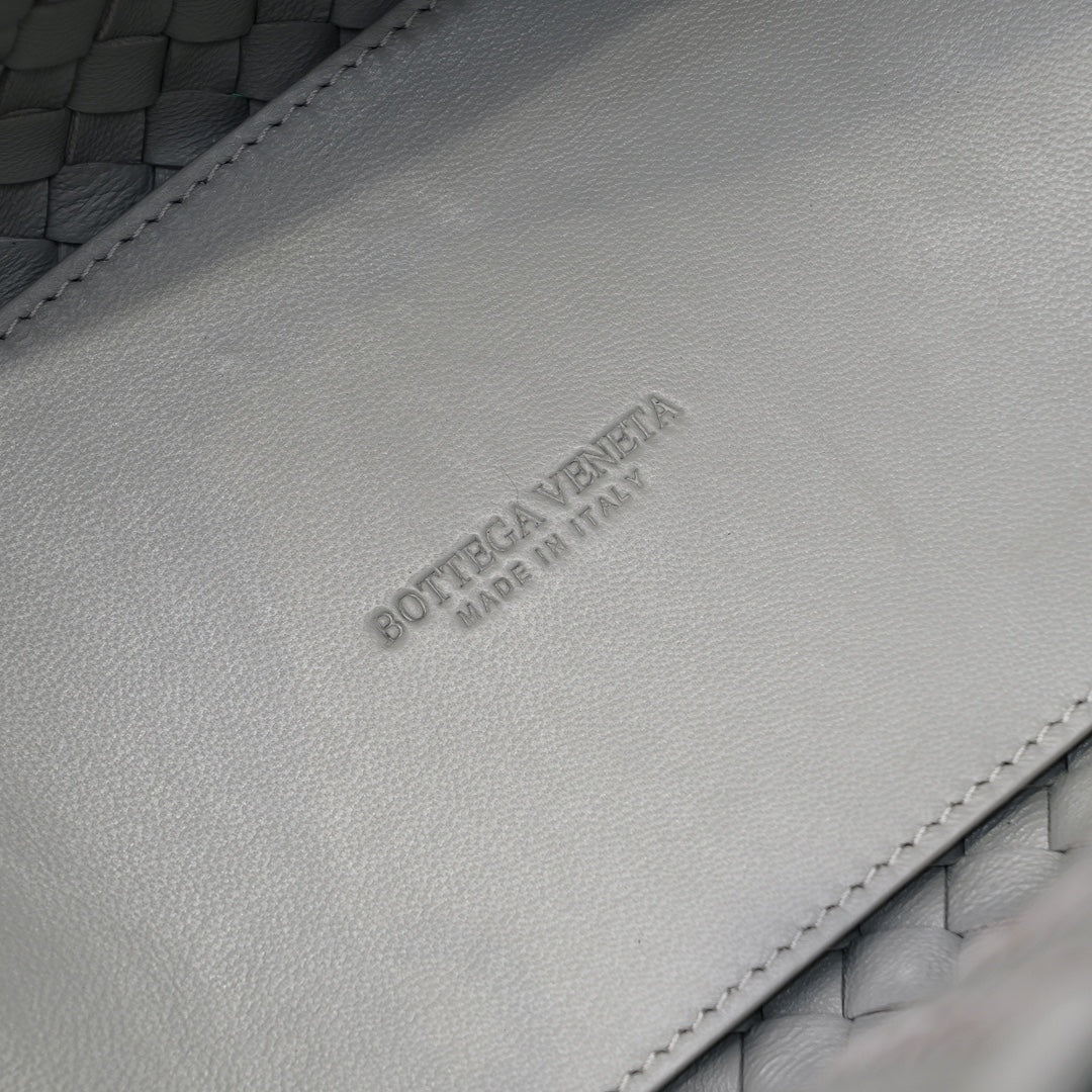 Mini Cabat 20cm Grey Lambskin Ghw