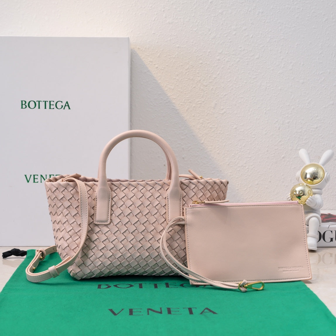 Mini Cabat 20cm Beige Lambskin Ghw