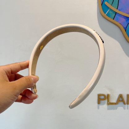 WHITE CREAM RESIN HAIRBAND 358244