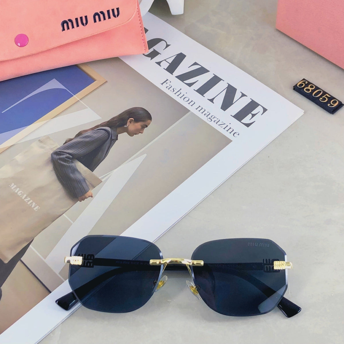 LOGO SUNGLASSES 498947 IN METAL