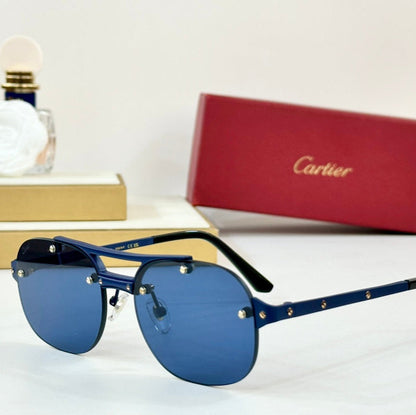 SANTOS ROUND FRAME SUNGLASSES CT00676 IN METAL