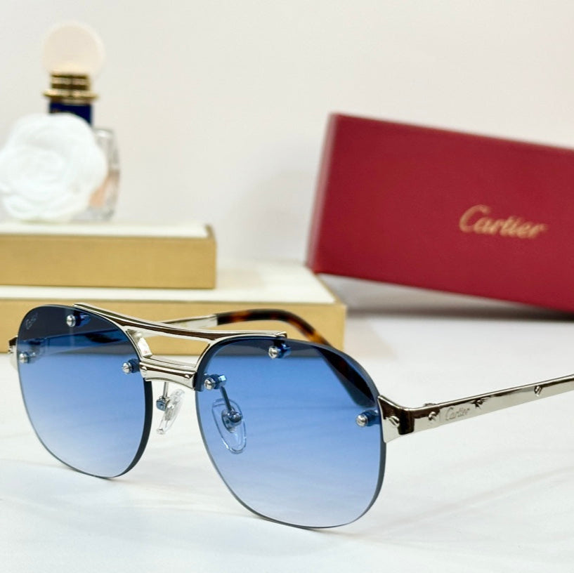 SANTOS ROUND FRAME SUNGLASSES CT00676 IN METAL