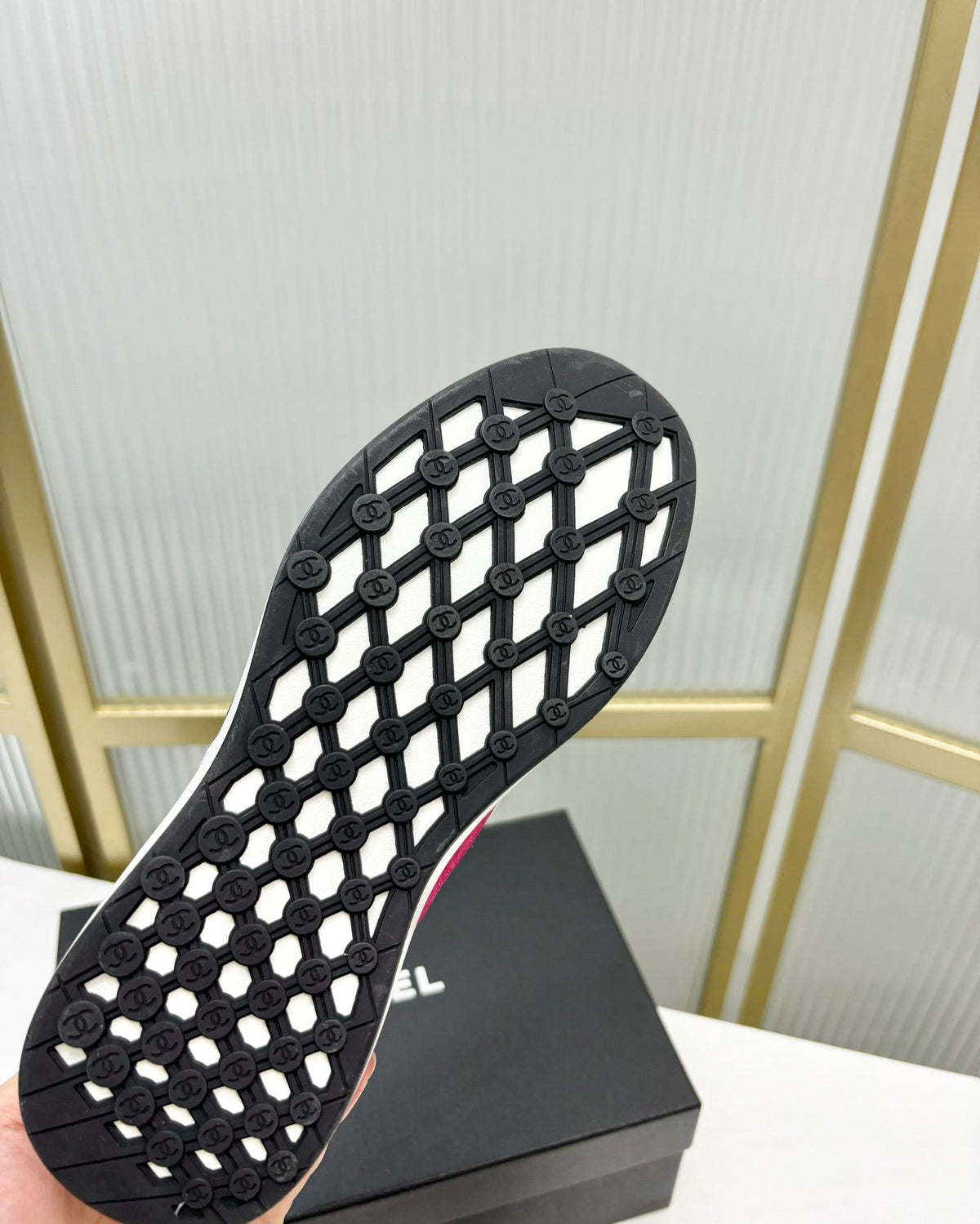 SNEAKER IN BARBIE PINK SUEDE AND GREY BREATHABLE MESH