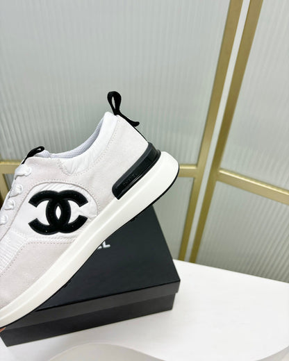 SNEAKER IN WHITE MIX GREY SUEDE