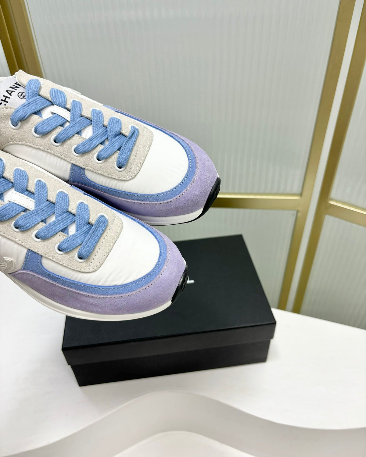 SNEAKER IN AMETHYST PURPLE MIX GREY SUEDE