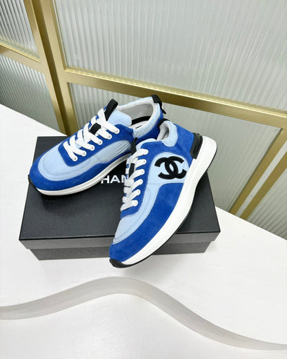 SNEAKER IN SKY MIX COBALT BLUE SUEDE