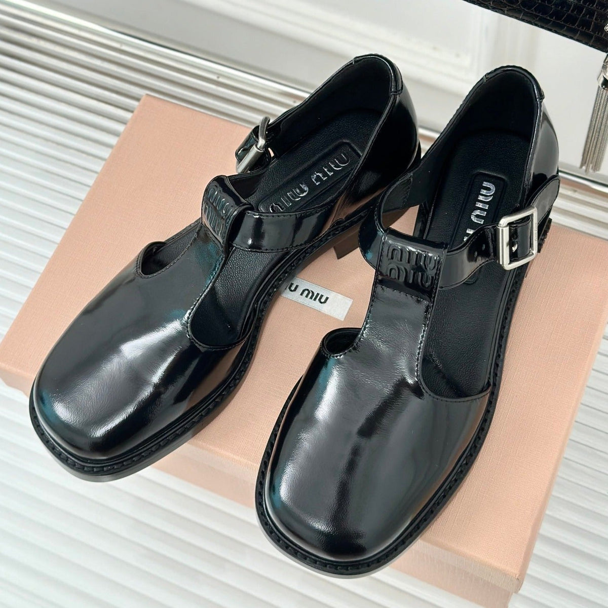 Sandal Platform Black Calfskin