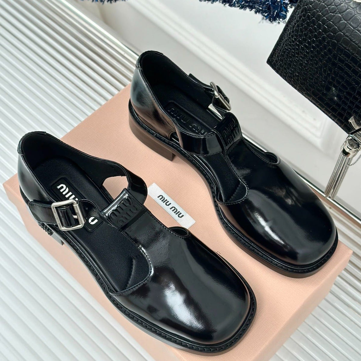 Sandal Platform Black Calfskin