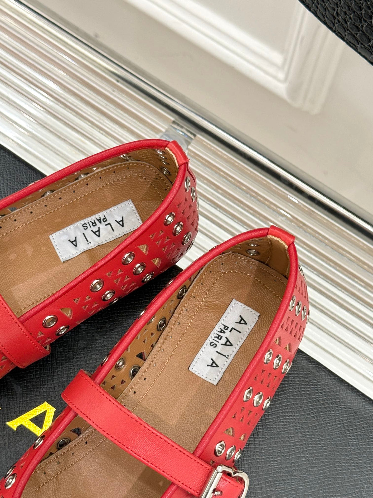 MARY JANE IN CHERRY RED CALFSKIN