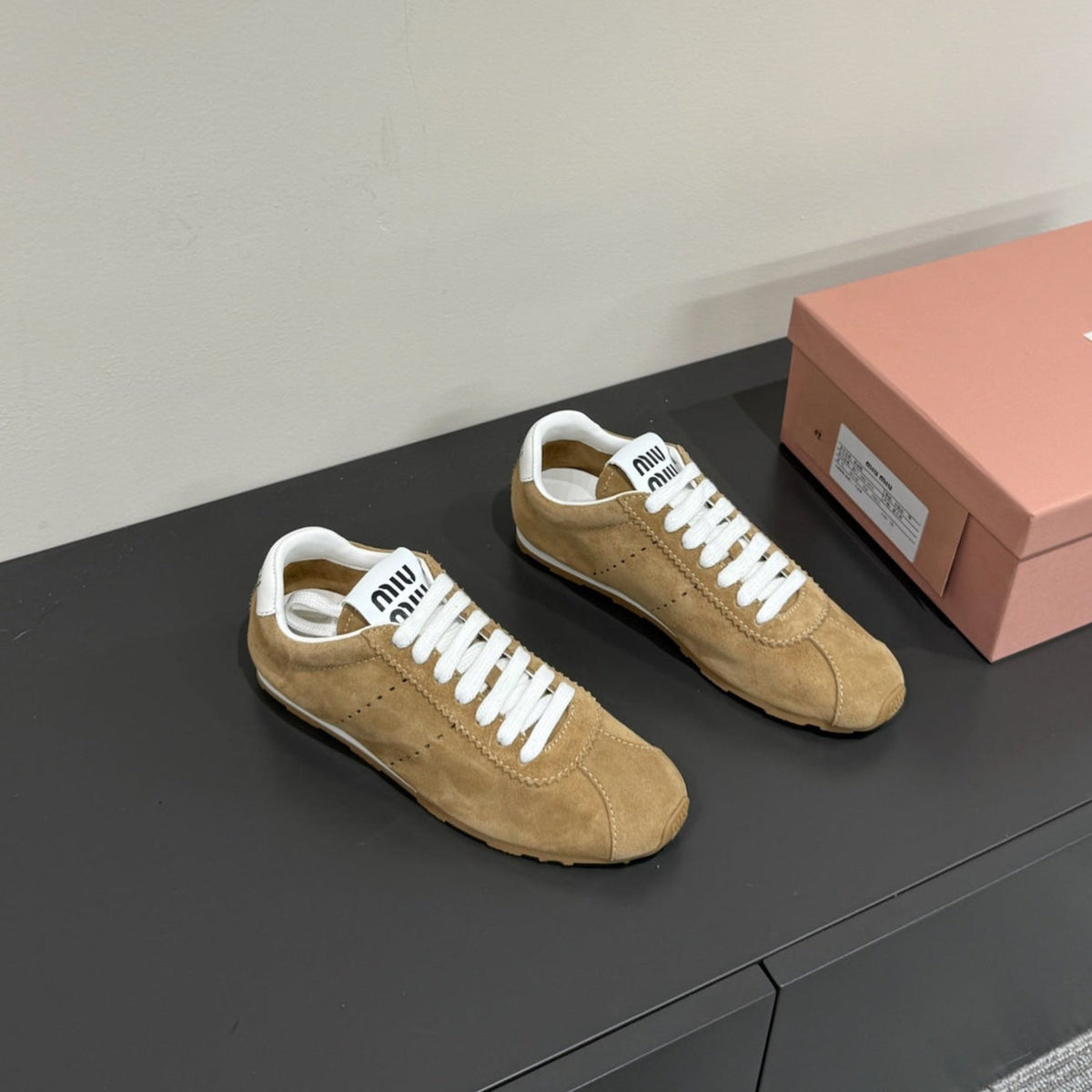 PLUME SUEDE SNEAKERS EARTH BROWN