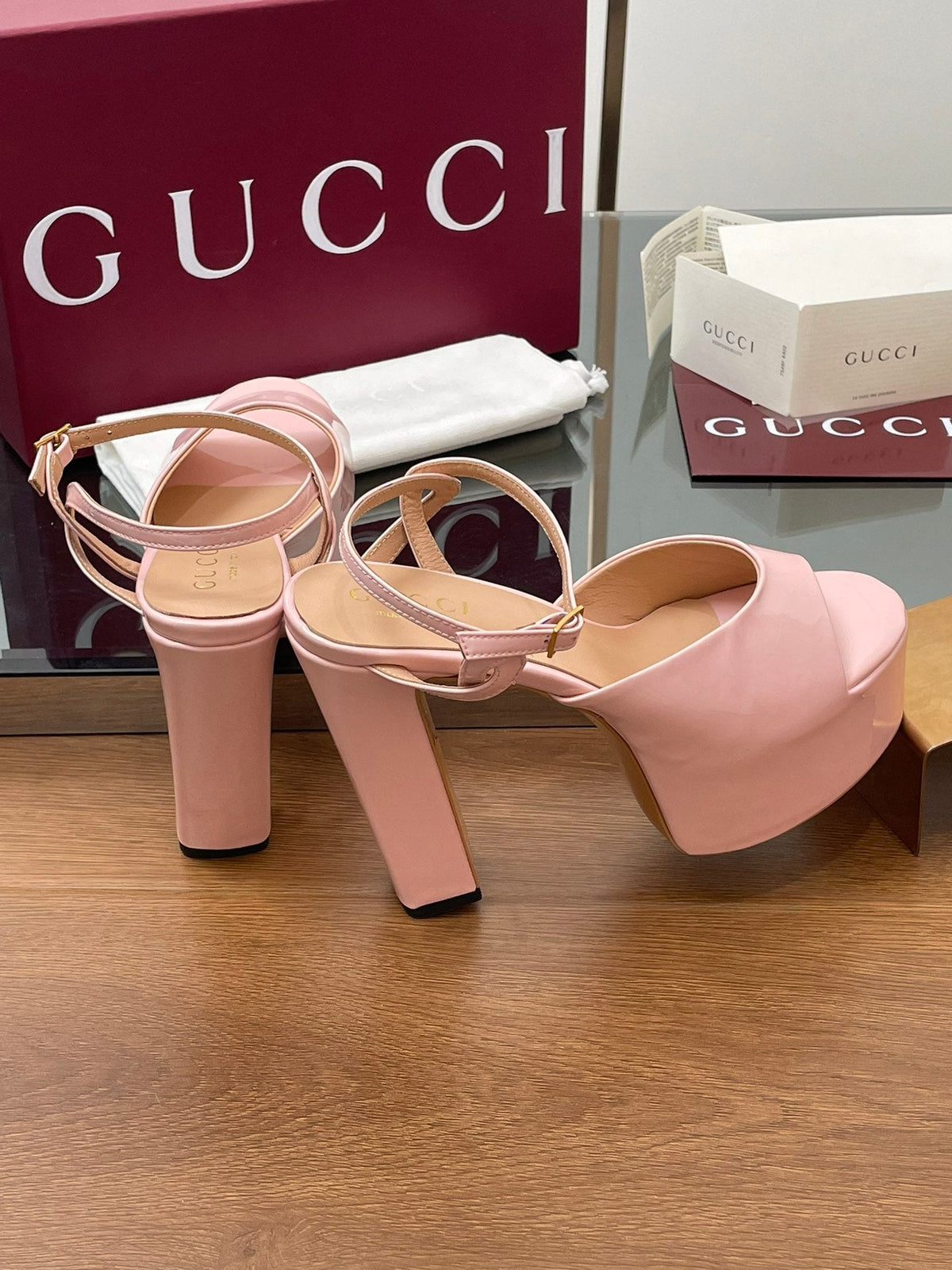 HIGH HEEL SANDALS 13 CM IN LIGHT PINK LAMBSKIN