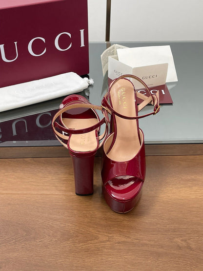 HIGH HEEL SANDALS 13 CM IN RED LAMBSKIN