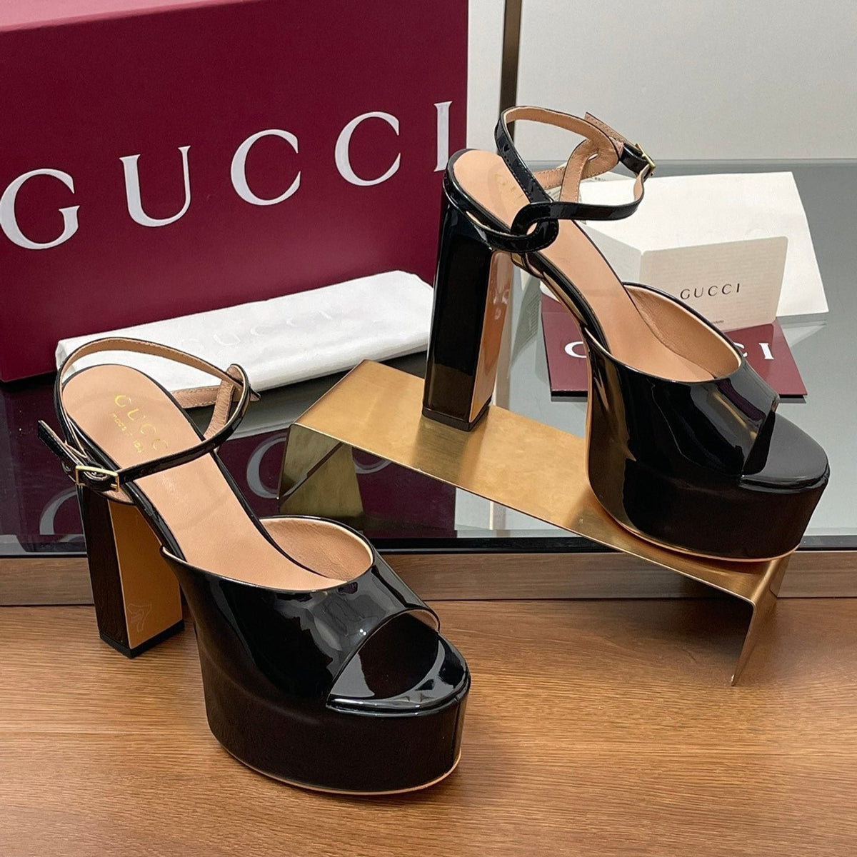 HIGH HEEL SANDALS 13 CM IN BLACK LAMBSKIN
