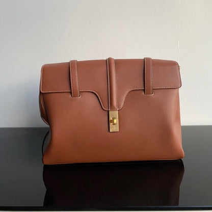 SOFT BAG 38 SMOOTH CALFSKIN TAN