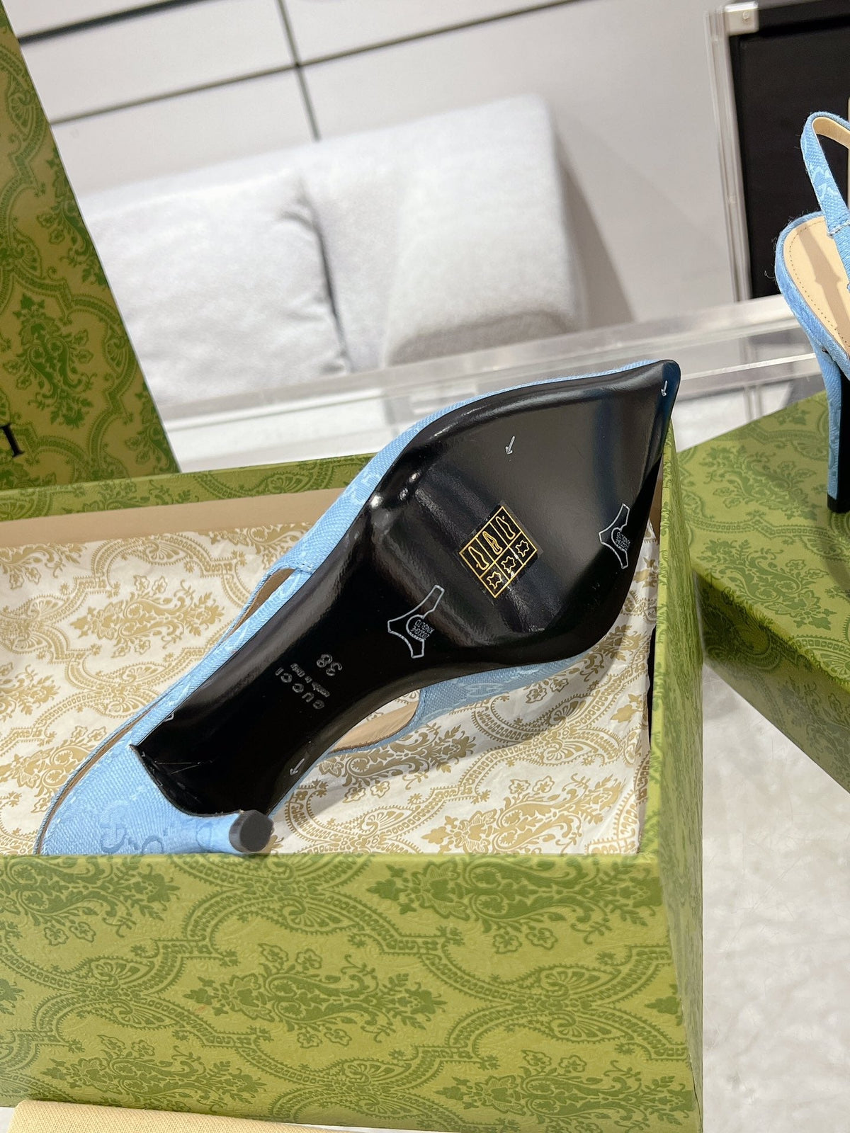 HORSEBIT SLINGBACK 105 IN SKY CANVAS