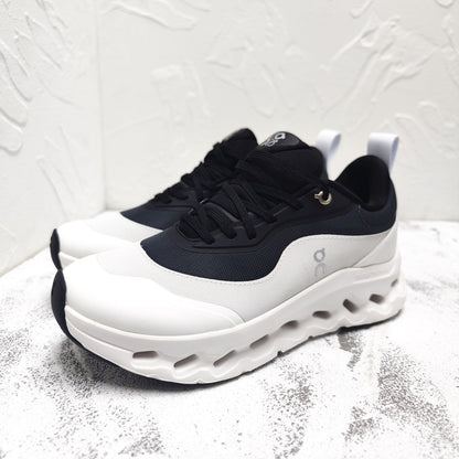 CLOUDTILT 2.0 SNEAKER PALE GRAY MIX BLACK CALFSKIN AND BREATHABLE MESH