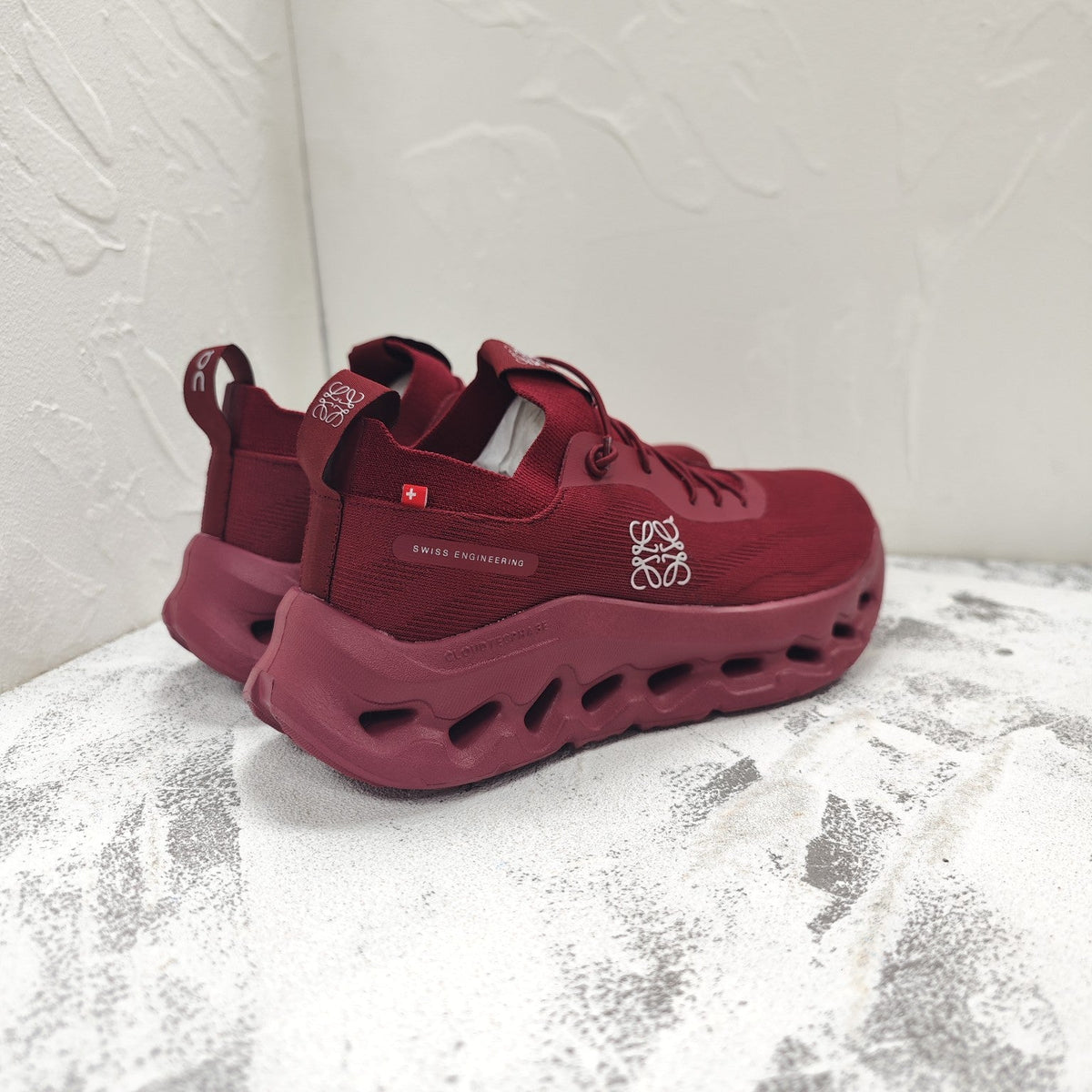 CLOUDTILT SNEAKER IN JAM RED RECYCLED POLYESTER