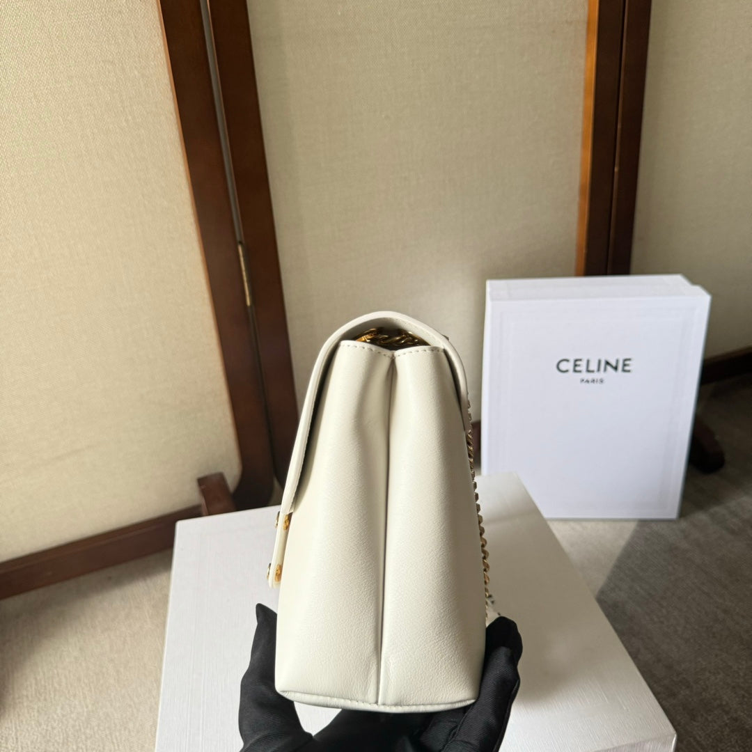 MEDIUM CELINE VICTOIRE BAG 25 IN IVORY CALFSKIN