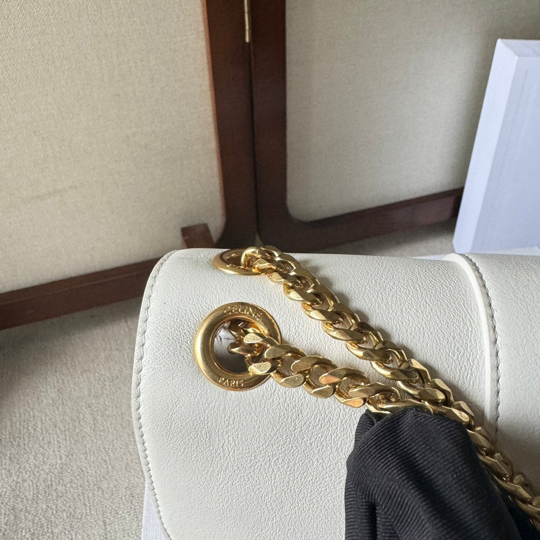 MEDIUM CELINE VICTOIRE BAG 25 IN IVORY CALFSKIN