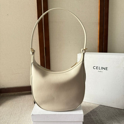 SMALL HELOÏSE BAG CUIR 22 IN WHITE CALFSKIN EMBOSSED LOGO