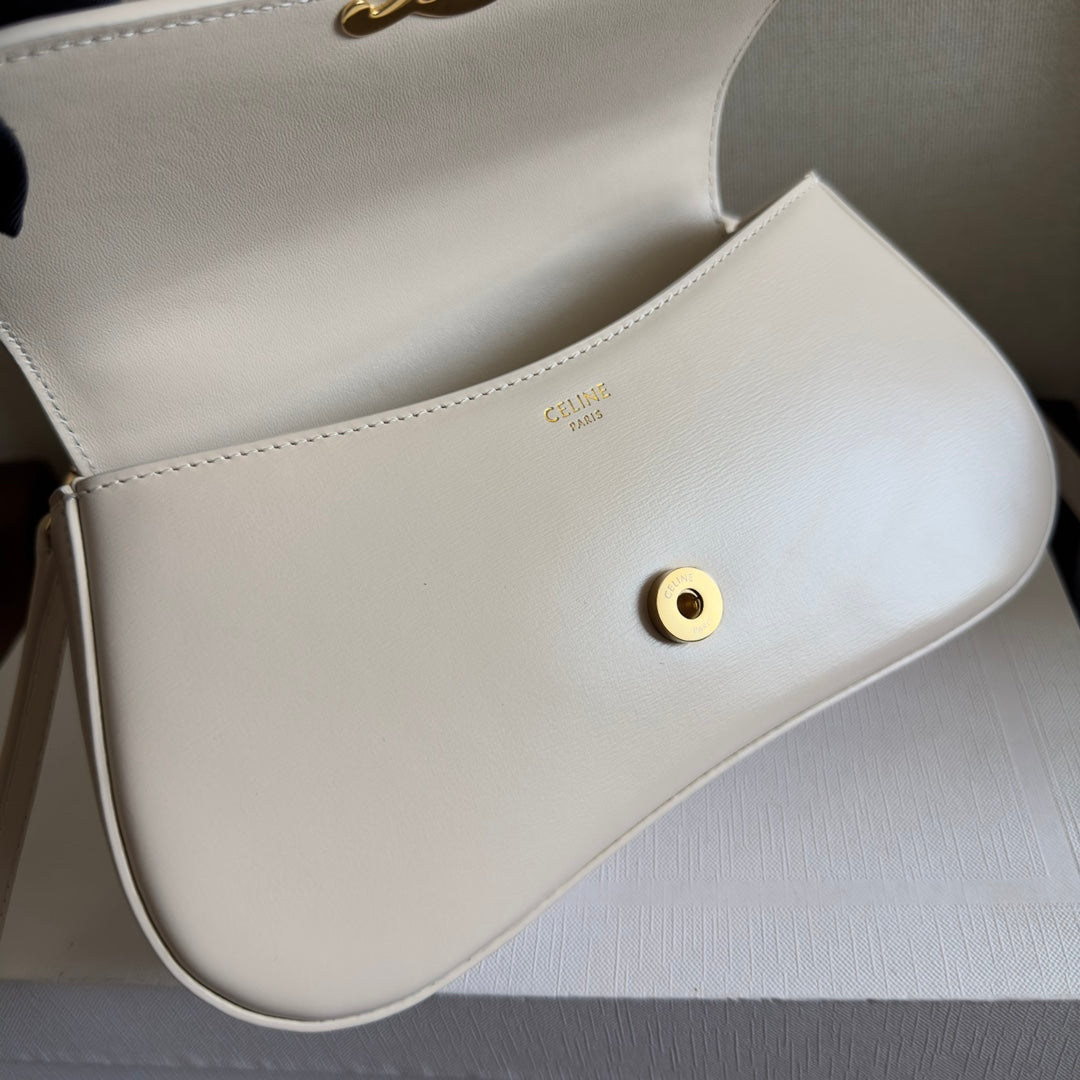 TEEN LOLA 20 IN WHITE CALFSKIN GOLD HARDWARE