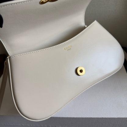 TEEN LOLA 20 IN WHITE CALFSKIN GOLD HARDWARE