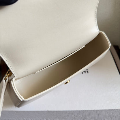 TEEN LOLA 20 IN WHITE CALFSKIN GOLD HARDWARE